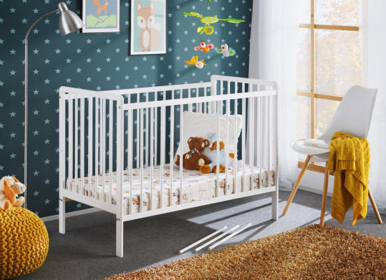 Baby bed bedroom children's bed furniture children's room designer white furniture new