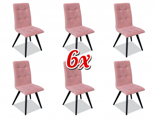 Group Armchair Italian Luxury Furniture Set Dining Room Chair Set 6x Chairs
