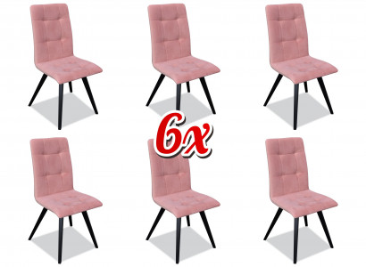 Group Armchair Italian Luxury Furniture Set Dining Room Chair Set 6x Chairs