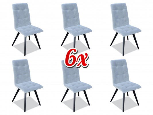 Group Armchair Italian Luxury Furniture Set Dining Room Chair Set 6x Chairs