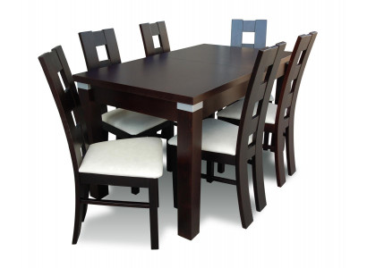 Dining Set Dining Table 6 x Chair Set Suite Table Dining Group 7 pcs. Tables New