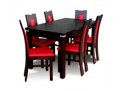 Modern dining room table chair set tables + 6 chairs designer dining set