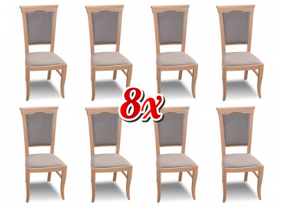 Designer group set new dining 8x chairs room chairs upholstered chair armchair