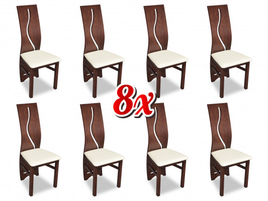Complete sofa set with armchair, 8x chairs, upholstered chair, modern design set with armchair.