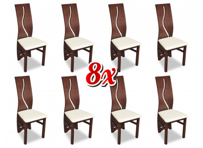 Complete sofa set with armchair, 8x chairs, upholstered chair, modern design set with armchair.