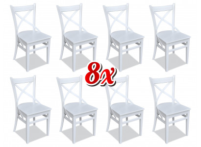 Dining Living Room 8x Chairs New Chair Set Armchair Design Upholstered Leather Textile