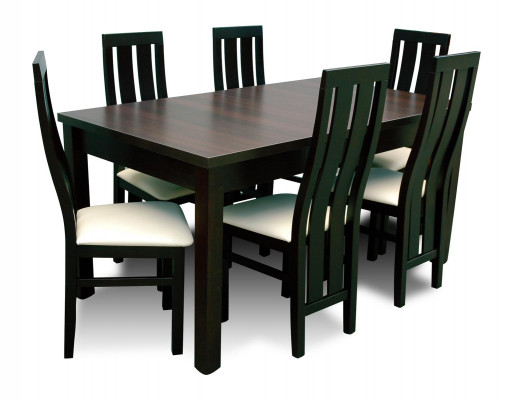Dining Table Dining Room Complete Set 6x Chairs Set Dining Group Wood Table Tables 7-piece Set