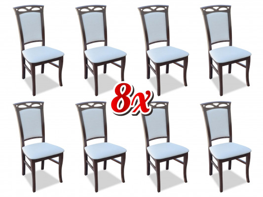 Designer set dining room cushioned seat chairs complete set K12 8x chair