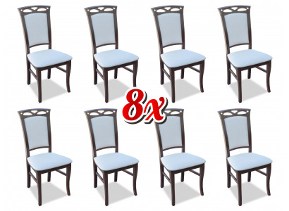 Designer set dining room cushioned seat chairs complete set K12 8x chair