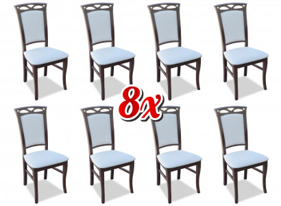 Designer set dining room cushioned seat chairs complete set K12 8x chair