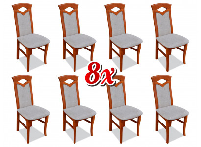 Dining room chair wood upholstered chairs gastro dining room 8x solid wood armchair furniture