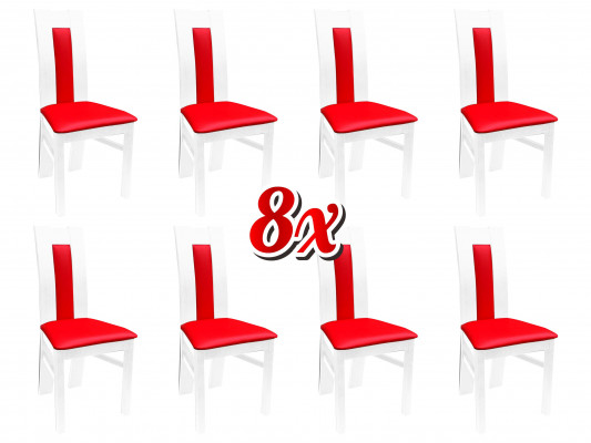 Chair 8x Dining Room Upholstered Chair Lounge Textile Armchair Set New Kitchen Chairs Seat