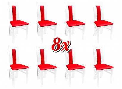 Chair 8x Dining Room Upholstered Chair Lounge Textile Armchair Set New Kitchen Chairs Seat