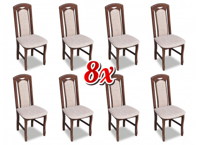 Set of 8 Upholstered Dining Room Chairs Lounge Club Fabric Chairs Kitchen Set New