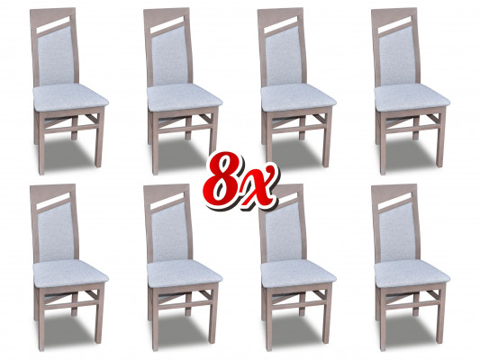 Dining room chair set wood upholstery new dining room group 8 x armchair armchair