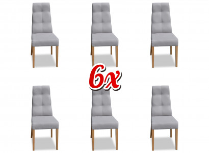 Dining room chair suite armchair upholstery design 6x chairs group set recliner