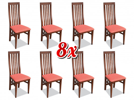 Group Gastronomy New Dining Room Design 8x Restaurant Chairs Set Armchair Chair