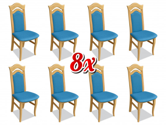 Dining room chair solid wood restaurant chairs 8x set upholstered armchairs