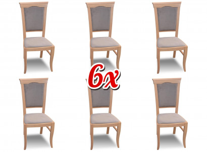 Group of armchairs Italian luxury furniture set dining room chair set 6x chairs new