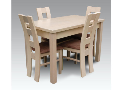Dining sets, designer dining room set, suite chair table, 4 chairs, 5-piece group.