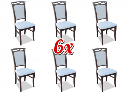 Chairs Upholstery Hotel Textile Chair Set Group Chairs Suite 6x Group Armchairs