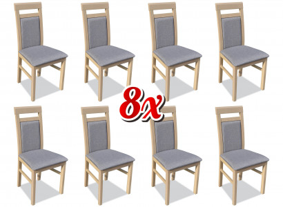 Suit Armchair Luxury New 8x Chairs Chair Upholstery Design Lounge Dining Seating Group