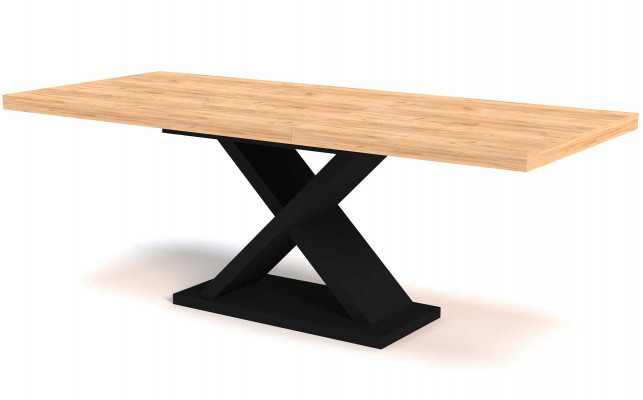 Extendable dining table wood tables modern design dining room luxury furniture