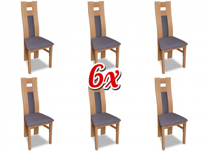 Group fabric dining room restaurant armchair chair 6x chairs set armchair new