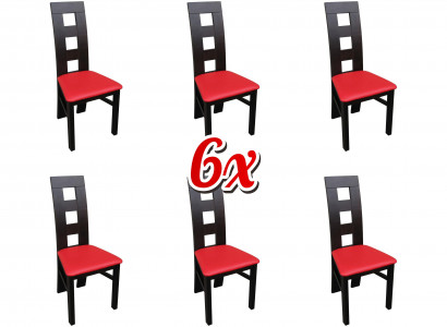 Design Set 6x Armchair Chair Group Textile Upholstered Chairs Gastro Dining Room Fabric