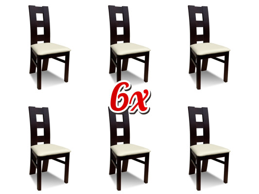Design Set 6x Armchair Chair Group Textile Upholstered Chairs Gastro Dining Room Fabric