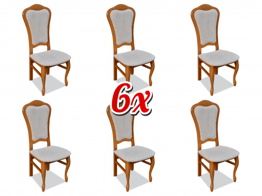 Dining set chairs 6x seat cushion set group new backrest chair restaurant industrial