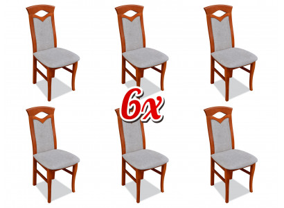 Upholstered Chair Armchair Textile Seat Armchair Set New Kitchen Chair Dining Room 6x Chairs