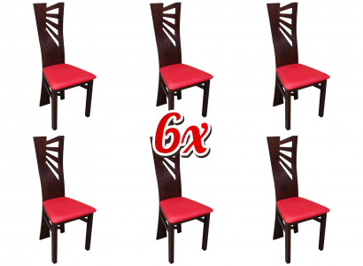 Upholstered armchair chair dining room restaurant club group armchair 6x lounge armchair