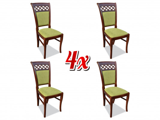 Group Textile New Dining Room Restaurant New Design Chair 4x Chair Set Armchair New