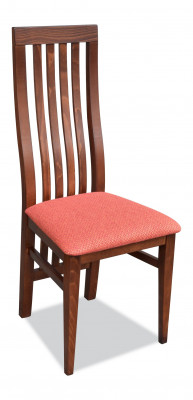 Wooden upholstered armchairs textile dining room set 6x armchair chair group