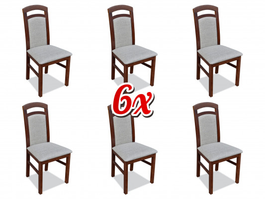 Complete Group Living Room 6x Pieces New Dining Room Chair Set Furniture Upholstered Chairs
