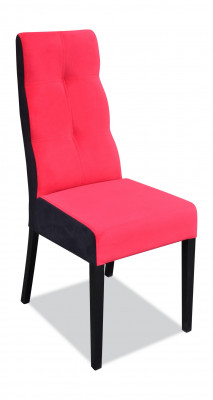 Set of 4x Chairs Design Wood Textile Upholstered Chairs Dining Room Fabric New
