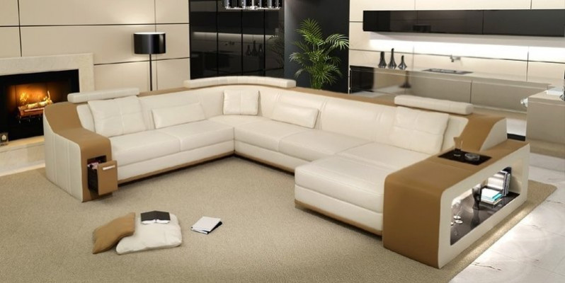 Modern living room landscape upholstered corner sofa couch corner set textile