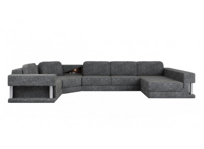 U-shaped sectional sofa with bed function, new living area sleeping sofa, multifunctional couch.