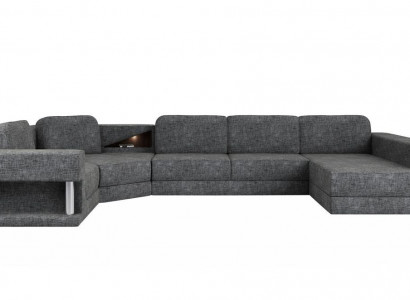 U-shaped sectional sofa with bed function, new living area sleeping sofa, multifunctional couch.