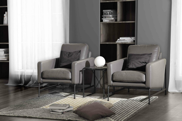 Luxury designer seating ensemble sofa couch upholstery set leather 2+1+1 couches