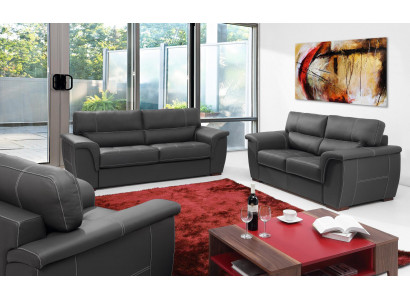 Leather design couch upholstery seating set sofa 2+1+1 leather sofas new
