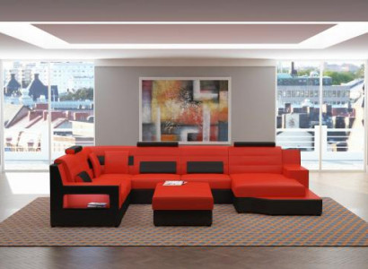 Living landscape corner sofa sofa couch upholstery set leather sofa sofa bed