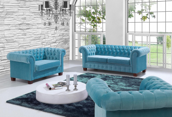Chesterfield 2+1 Sofa Set Couch Upholstered Seating Suite Sofa Couches Sofas New