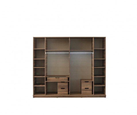Brown wardrobe designer luxury furniture wooden closet furnishing wardrobe