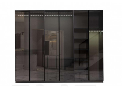 Modern grey wardrobe bedroom cabinets designer furniture