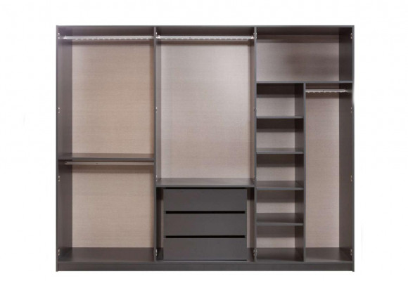 Modern grey wardrobe bedroom cabinets designer furniture