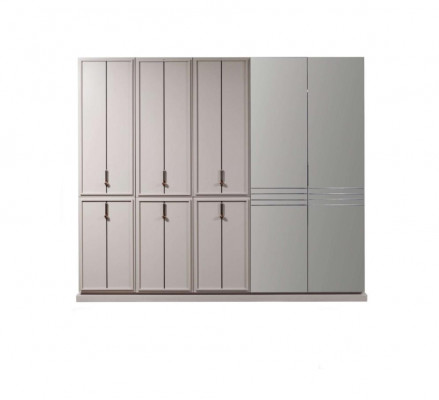 Gray bedroom wardrobe luxury cabinets wooden wardrobe furniture cabinet