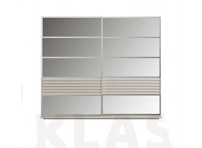 Designer gray wardrobe wooden cabinet bedroom luxury cupboards