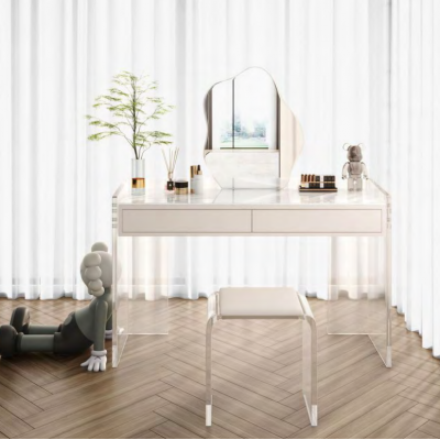 White Stylish Dressing Table Design Bedroom Drawers Wooden Furniture